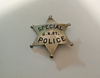 Rare Obsolete Vintage Great Northern Railway Railroad Special Police Badge