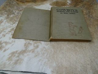 Vintage Collectable Book Will James Cowboys North And South First Edition
