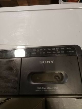 Sony Dream Machine Am Fm Clock Radio & Cassette Model Icf - C610