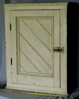 Antique Primitive Hanging Wall Cupboard Cabinet Early C 1900 Baptist Church Pine