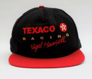 Vintage Nigel Mansell Texaco Racing Hat Baseball Cap - &