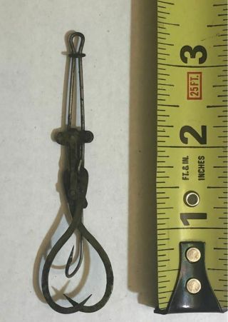 Antique Patented May 27,  1902 Automatic Fish Hook Spring Loaded Fish Trap Lure