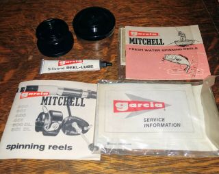 Vintage Garcia Mitchell 300 Spinning Reel Spool - With All Paper Work & Lube