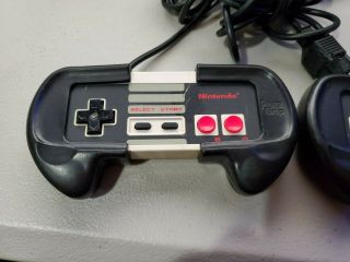 (2) Oem Nes Controllers With Power Grips For Nintendo,  Vintage Retro