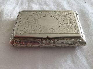Great Mid 19th C.  Chinese Export Silver Snuff Box,  Marked By Wa,  Canton,