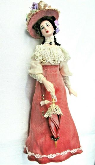 Dollhouse Miniature Artist Carolina Vintage 1/12 Scale Porcelain Lady