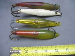3 Vintage 5 " Baldys Saltwater Tuna Fishing Jig Lures Tackle Box Find