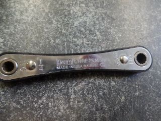 Craftsman 43681 Double Box End Ratchet Wrench 1/4 