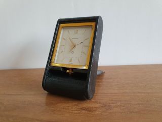 Vintage Jaeger Lecoultre 8 - Day Travel / Desk Alarm Clock