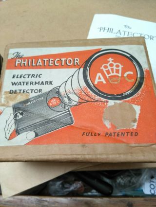 Vintage Bakelite Philatector Electric Watermark Detector 2