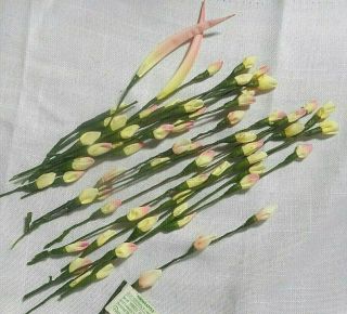 19 Stems Vintage Handwrapped Weatherproof Beautysilk Flowers Yellow/pink