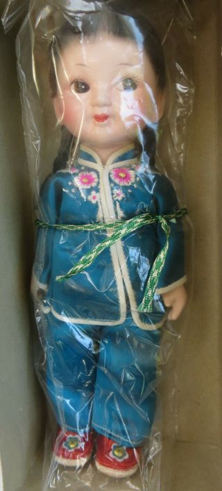 Vintage Chinese Doll People’s Republic of China MIB Embroidered 2