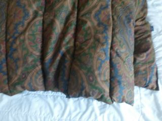 Vintage Ralph Lauren King Size Comforter Cotton Reversible - - - Elizabeth Paisley 3