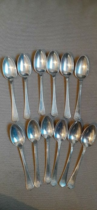 12 Vintage Wallace Sterling Spoons Scrap Or Use 367 Grams