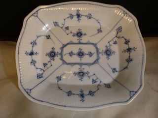 Rare Antique Royal Copenhagen Blue Fluted Bread Tray 1/325 First Quality