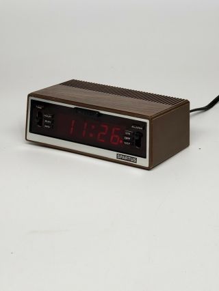 Vintage Spartus Digital Alarm Clock With Snooze Model 1120,  Great