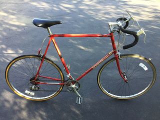 Vintage Schwinn Traveler Mens 12 Speed Bicycle Red 27” Frame Xl Road Bike