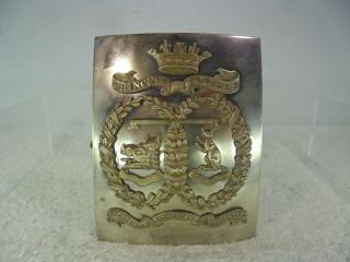 Antique Princess Louises Argyll And Sutherland Highlanders Breast Plate Badge