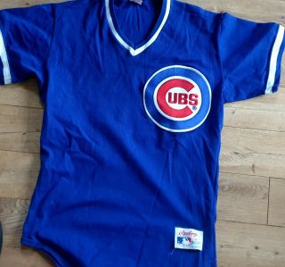 Vintage 1980s Chicago Cubs Official Mlb Batting Practice Jersey Size 40 Rawlings
