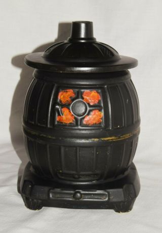 Vintage Mccoy Pot Belly Stove Cookie Jar 1960 