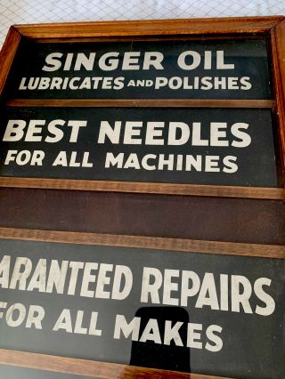 RARE Antique Singer Sewing Machine Repair Shop Sign INDUSTRIAL CRAFTING 2