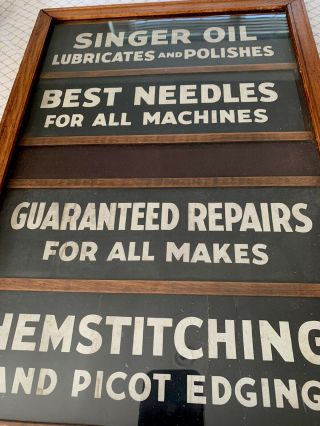 RARE Antique Singer Sewing Machine Repair Shop Sign INDUSTRIAL CRAFTING 3