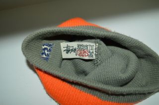 STUSSY Vintage 90 ' s USA Made Beanie Knit Winter Cap Hat Adult Mens Skateboarding 3
