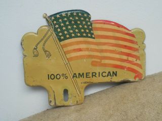 100 American License Plate Topper/sign Flag