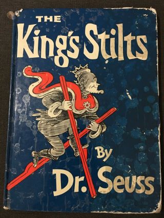 Vintage - Dr.  Seuss The King’s Stilts Exlib 1969 Children’s Book