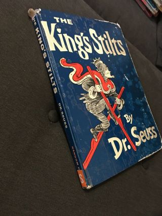 Vintage - Dr.  Seuss The King’s Stilts ExLib 1969 Children’s Book 2