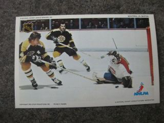 1971 - 72 Nhl Pro Star Promotions Ken Dryden & Bobby Orr Hockey Card Rare