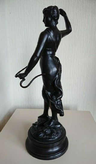 Art Deco Bronze Figure Of Diana The Huntress By Henri Louis Levasseur 1893 - 1934)