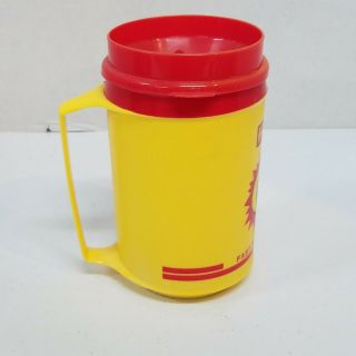Hucks Gas Station Vintage Thermo Coffee Mug Aladdin Plastic Cup With Lid 3