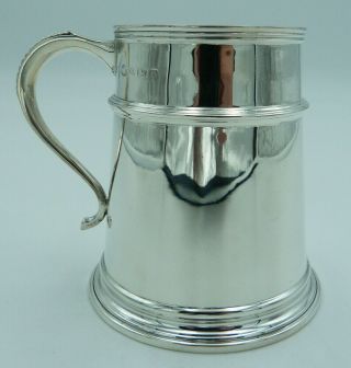 Georgian Style Solid Silver Half Pint Mug (cup,  Tankard) - 206g