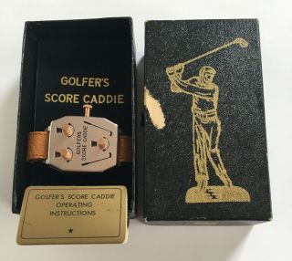 Vintage Golfers Score Caddy Golf Score Totalizer Watch Style Japan