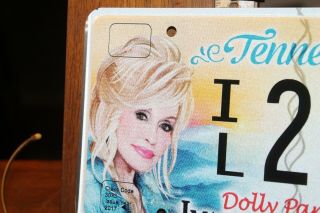 January 2017 Tennessee License Plate Dolly Parton Imagination Library IL2361 2