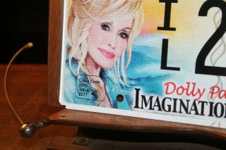 January 2017 Tennessee License Plate Dolly Parton Imagination Library IL2361 3