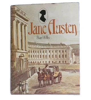Jane Austen By Brian Wilks Vintage 1978 Illustrated Hcdj Biography 1st Ed