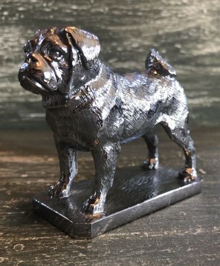 Louis Lejeune Pug Dog Hood Ornament Car Mascot Made In England