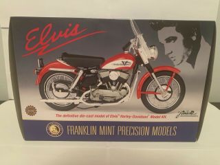 Franklin Elvis Presley 1956 Harley Davidson Sportster Motorcycle With Case