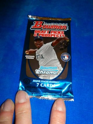 2011 Bowman Draft Picks Hobby Pack Possible Harper Rookie,  Trout Chrome (sc2)