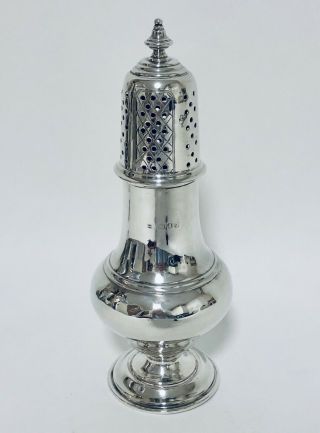 Good Quality Antique Solid Sterling Silver Sugar Shaker Caster 1936