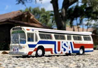 Rare Custom Corgi Gm Model Bus Toy Msba Nycta York O Scale Bicentennial