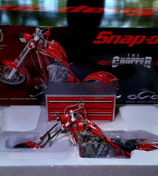 Snap - On Occ " The Chopper " 1/10 Scale Orange County Choppers Die Cast Model