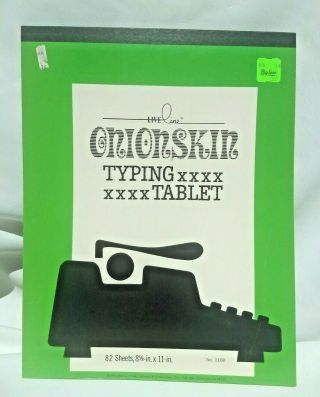 Vintage Onionskin Typing Tablet Liveline Typewriter Paper 82 Sheets 1160