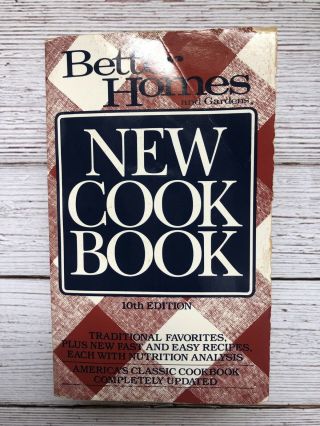 Vintage Better Homes And Gardens Cookbook 1993 10th Edition 1990 