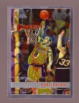 Kobe Bryant 1997 - 98 Topps Chrome 171 Los Angeles Lakers 2nd Year Card A