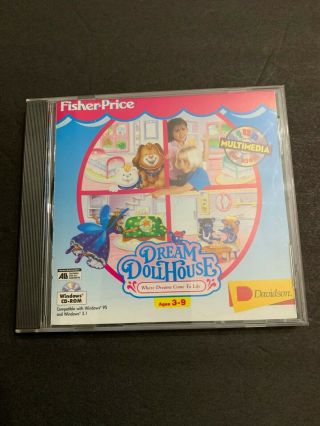Fisher - Price Dream Doll House (pc Windows 1995) Vintage Game - Complete