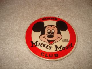 Disneyland Vintage Mickey Mouse Club Member Button Walt Disney Productions Pin