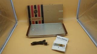 Vintage Mid Century Salton Hotray H - 122 Warming Tray Hot Plate Food Warmer Box 1